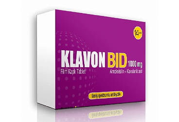 KLAVON BID 1000 mg 10 film kaplı tablet kutu görseli