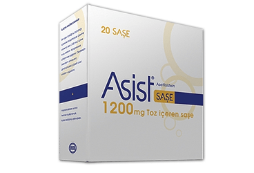 ASIST 1200 mg toz içeren 20 saşe kutu görseli