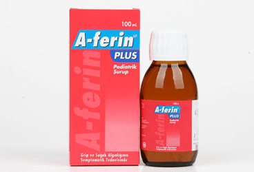 A-FERIN PLUS pediatrik 100 ml şurup kutu görseli
