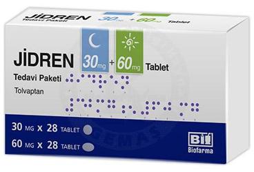 JIDREN 30 mg + 60 mg tablet tedavi paketi 56 adet (28 adet 30 mg ve 28 adet 60 mg tablet) kutu görseli