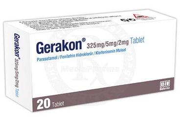 GERAKON 325 mg 20 tablet { Biofarma } kutu görseli