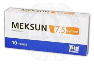 MEKSUN 7.5 mg 10 tablet kutu görseli