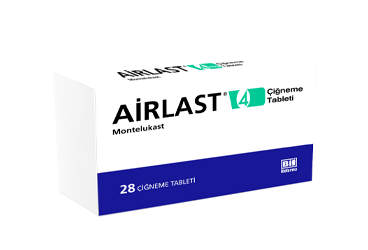 AIRLAST 4 mg 28 çiğneme tableti kutu görseli