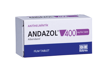 ANDAZOL 400 mg 1 film tablet kutu görseli
