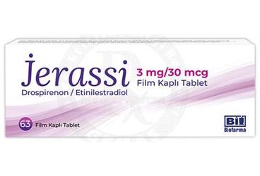 JERASSI 3 mg / 30 mcg film kaplı tablet (63 tablet) kutu görseli