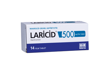 LARICID 500 mg 14 tablet kutu görseli