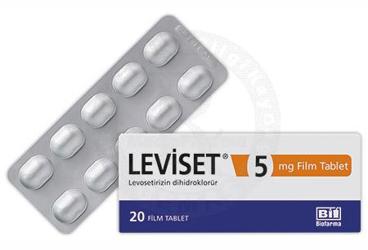 LEVISET 5 mg 20 film tablet kutu görseli