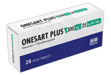 ONESART PLUS 300 mg /25 mg 28 film tablet kutu görseli