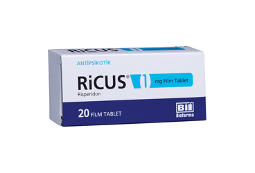 RICUS 1 mg 20 film tablet kutu görseli