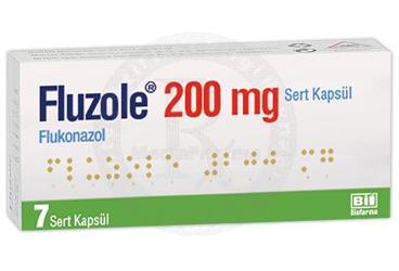 FLUZOLE 200 mg sert kapsül (7 kapsül) kutu görseli