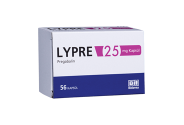 LYPRE 25 mg 56 kapsül kutu görseli