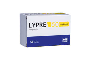 LYPRE 50 mg 56 kapsül kutu görseli