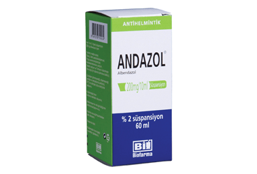 ANDAZOL %2 20 ml süspansiyon kutu görseli