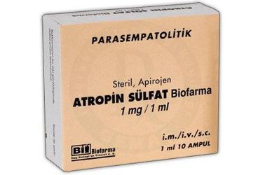 ATROPIN BIOFARMA 1 mg 10 ampül kutu görseli