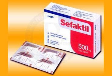 SEFAKTIL 500 mg 10 film tablet kutu görseli