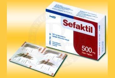 SEFAKTIL 500 mg 20 film tablet kutu görseli
