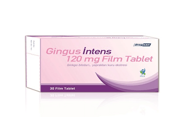 GINGUS INTENS 120 mg 30 film tablet kutu görseli