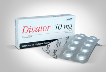 DIVATOR 10 mg 90 film tablet kutu görseli