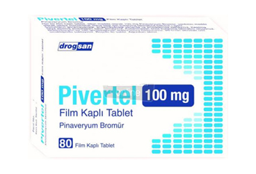 PIVERTEL 100 mg film kaplı tablet (80 tablet) kutu görseli