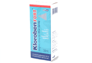 KLOROBEN FORT 3 mg/ml + 2mg/ml 30 ml oral sprey kutu görseli