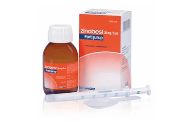 ZINOBEST 30 mg/5 ml FORT şurup 100 ml kutu görseli