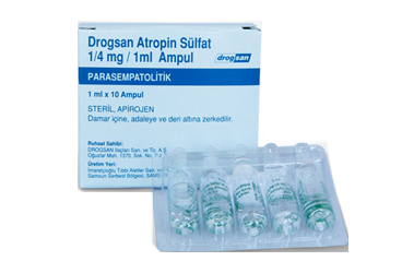 ATROPIN DROGSAN 0.25 mg 10 ampül kutu görseli