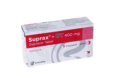 SUPRAX-DT 400 mg disperse olabilen 5 tablet kutu görseli