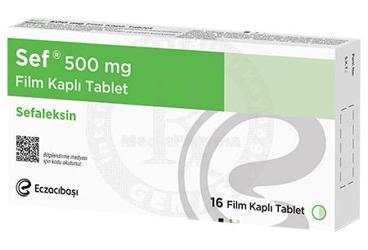 SEF 500 mg 16 tablet kutu görseli