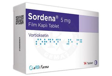 SORDENA 5 mg film kaplı tablet (14 tablet) kutu görseli