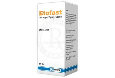 ETOFAST 100 mg/ml sprey çözelti (50 ml) kutu görseli