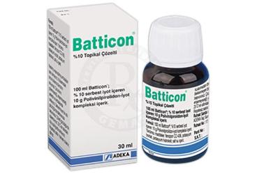 BATTICON %10 topikal çözelti (30 ml) kutu görseli