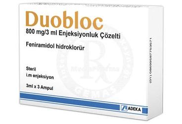 DUOBLOC 800 mg/3 ml enjeksiyonluk çözelti kutu görseli