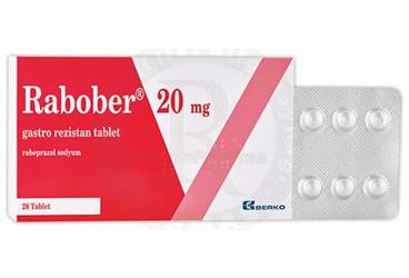 RABOBER 20 mg gastro rezistan tablet (28 tablet) kutu görseli