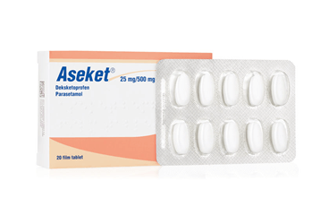 ASEKET 25/500 mg 20 film tablet kutu görseli