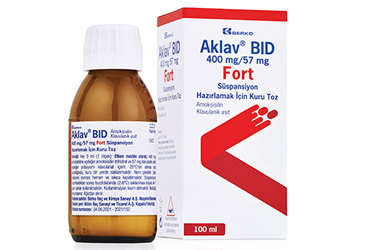 AKLAV BID 400 mg/57 mg fortsüspansiyon hazırlamak için kuru toz (100 ml) kutu görseli