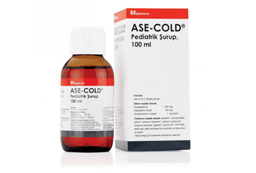 ASE-COLD pediatrik şurup 100 ml kutu görseli
