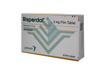 RISPERDAL 3 mg 20 tablet kutu görseli