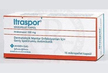 ITRASPOR 100 mg 15 mikropellet kapsül kutu görseli