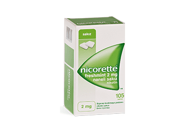 NICORETTE FRESHMINT 2 mg naneli SAKIZ 105 tablet kutu görseli
