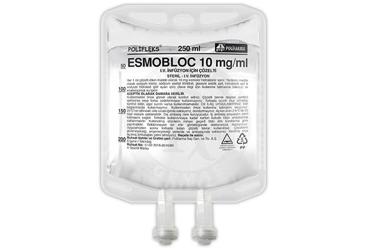 ESMOBLOC 10 mg / ml IV inf. için çözelti (250 ml setsiz) kutu görseli