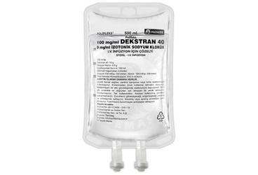 POLIFLEKS DEKSTRAN 40 IZOTONIK Sodyum Klorür solüsyon 500 ml setli(PVC) kutu görseli