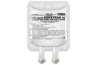 POLIFLEKS DEKSTRAN 40 IZOTONIK Sodyum Klorür solüsyon 150 ml setsiz(PVC) kutu görseli