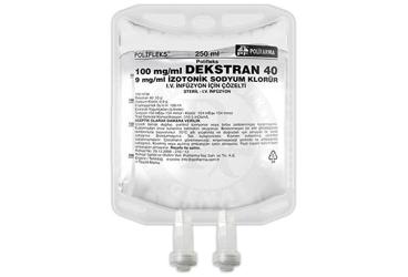 POLIFLEKS DEKSTRAN 40 IZOTONIK Sodyum Klorür solüsyon 250 ml setsiz(PVC) kutu görseli
