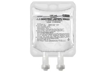POLIFLEKS %5 DEKSTROZ LAKTATLI RINGER IV inf. için çöz. 150 ml (setsiz) kutu görseli