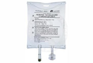 POLIFLEKS %5 DEKSTROZ %0.9 NACl solüsyonu PVC 250 ml setsiz kutu görseli