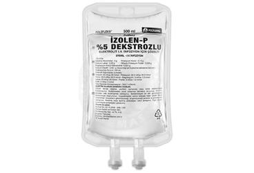 POLIFLEKS IZOLEN-P %5 DEKSTROZ ELEKTROLIT solüsyon 500 ml pvc torba setsiz kutu görseli