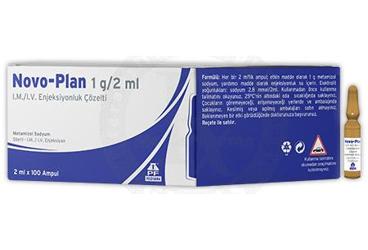 NOVOPLAN 2 ml 1 G 100 ampül kutu görseli
