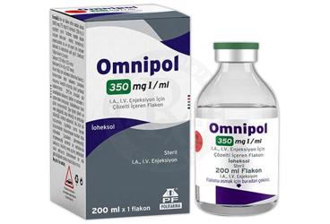 OMNIPOL 350 mg/ml IA.IV enj. için çözelti içeren flakon 200 ml { 8699606775591 } kutu görseli