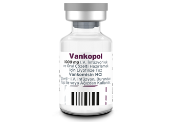 VANKOPOL 1 G IV infüzyonluk ve oral çözelti hazırlamak için liyofilize toz 1 flakon kutu görseli