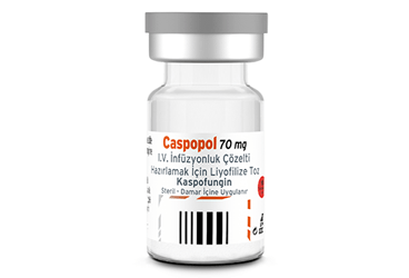CASPOPOL 70 mg IV infüzyonluk çözelti hazırlamak için liyofilize toz kutu görseli